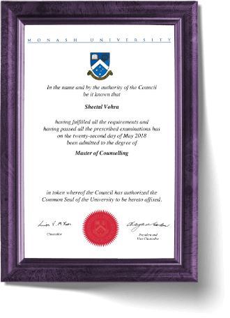 Master of Counselling - Sheetal Vohra